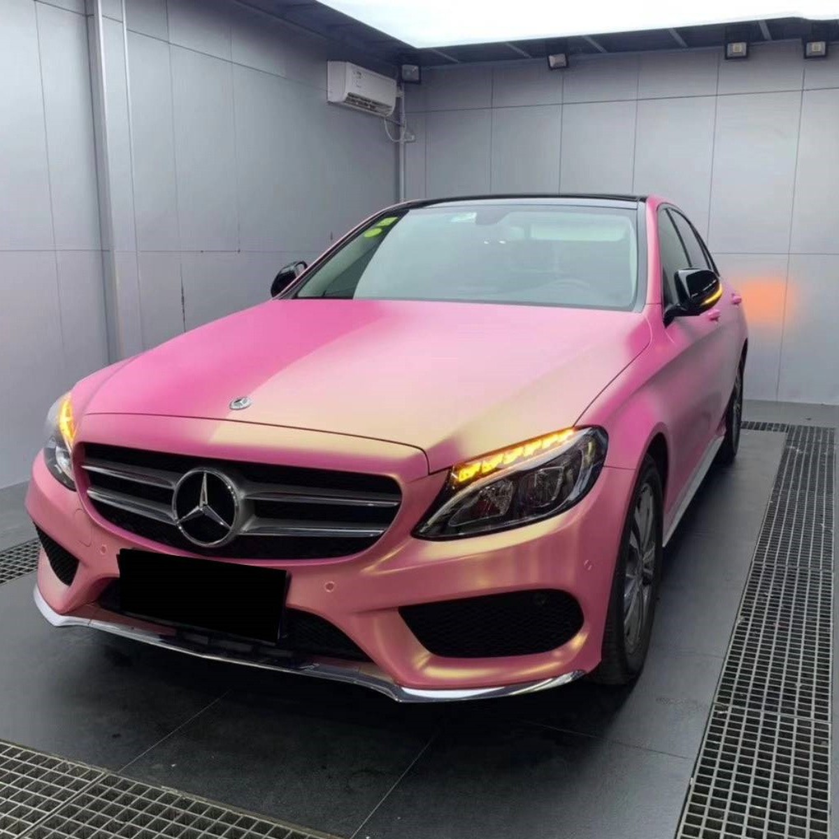 Matte Metallic Gradient Pink Vinyl Wrap