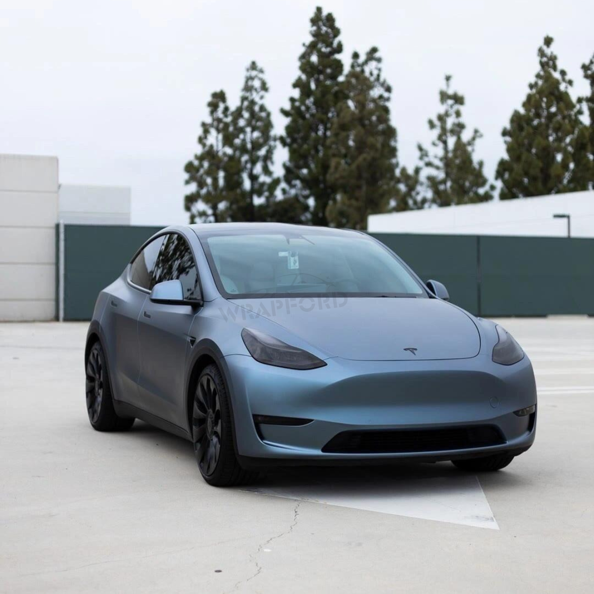 Matte Metallic Slate Blue Vinyl Wrap