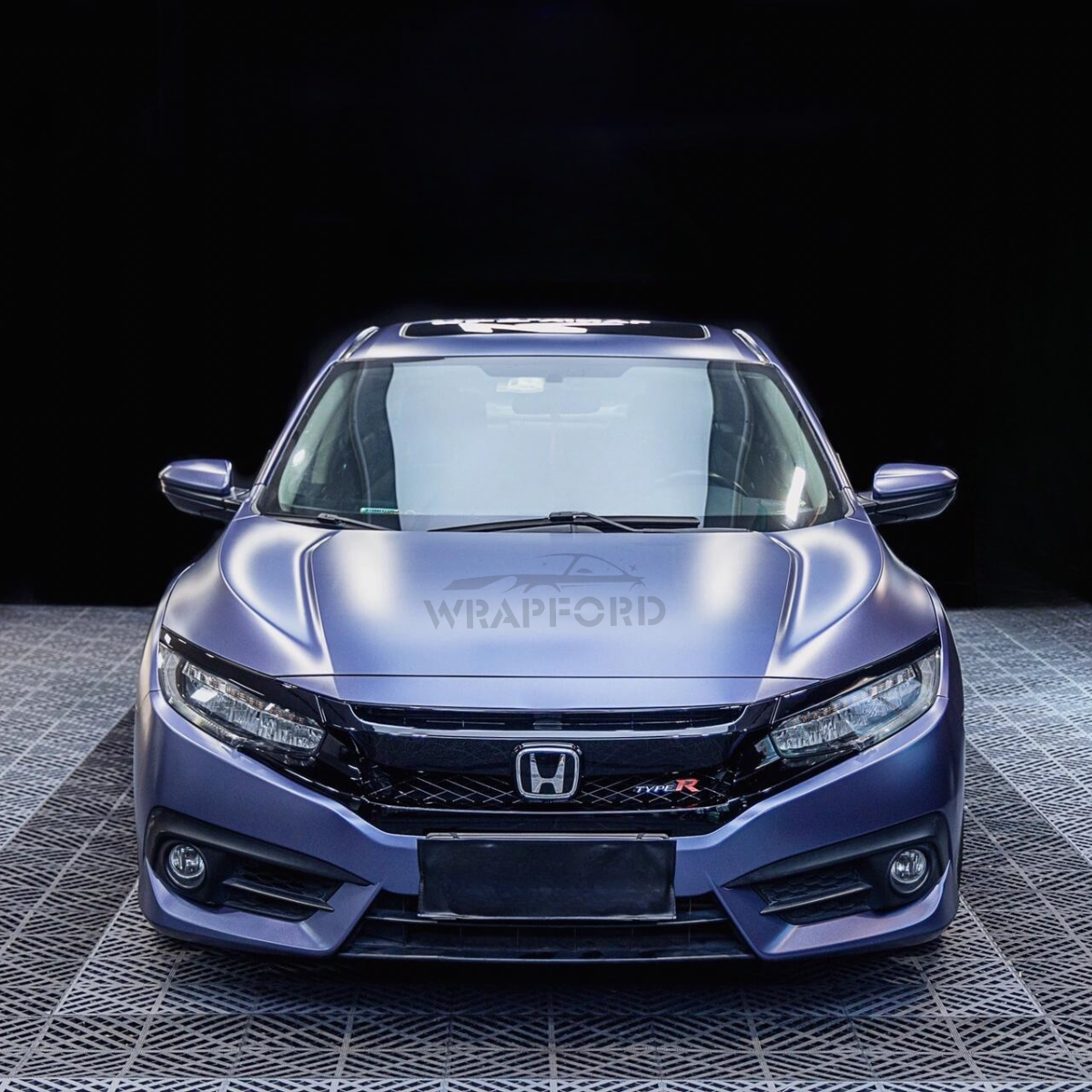 Film vinyle bleu vert métallisé mat