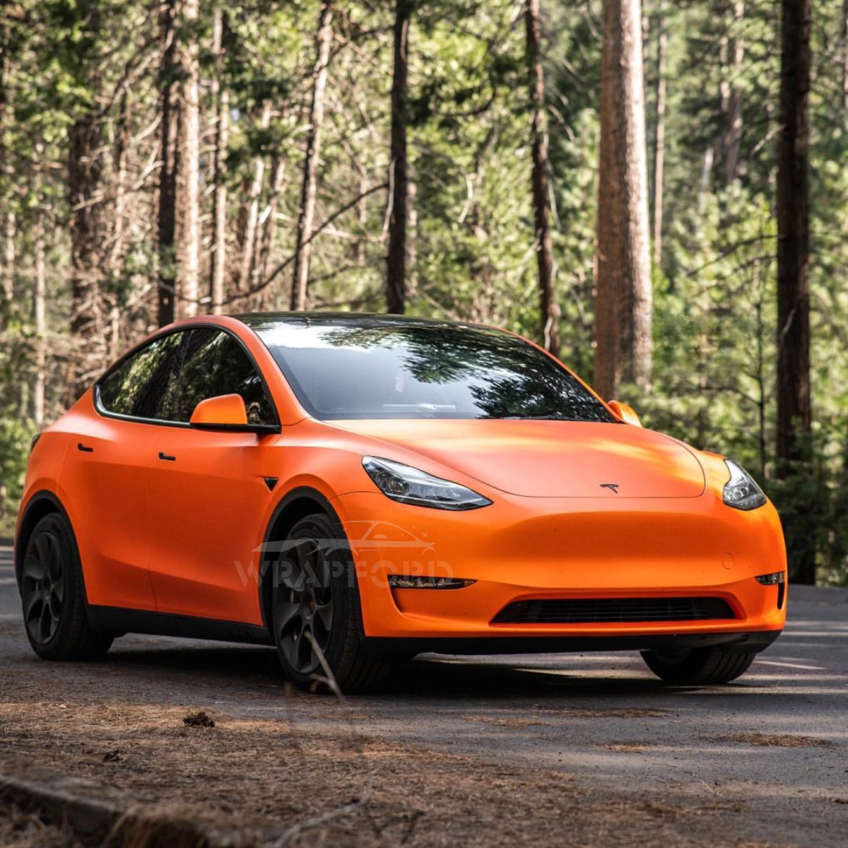 Matte Tangerine Orange Vinyl Car Wrap