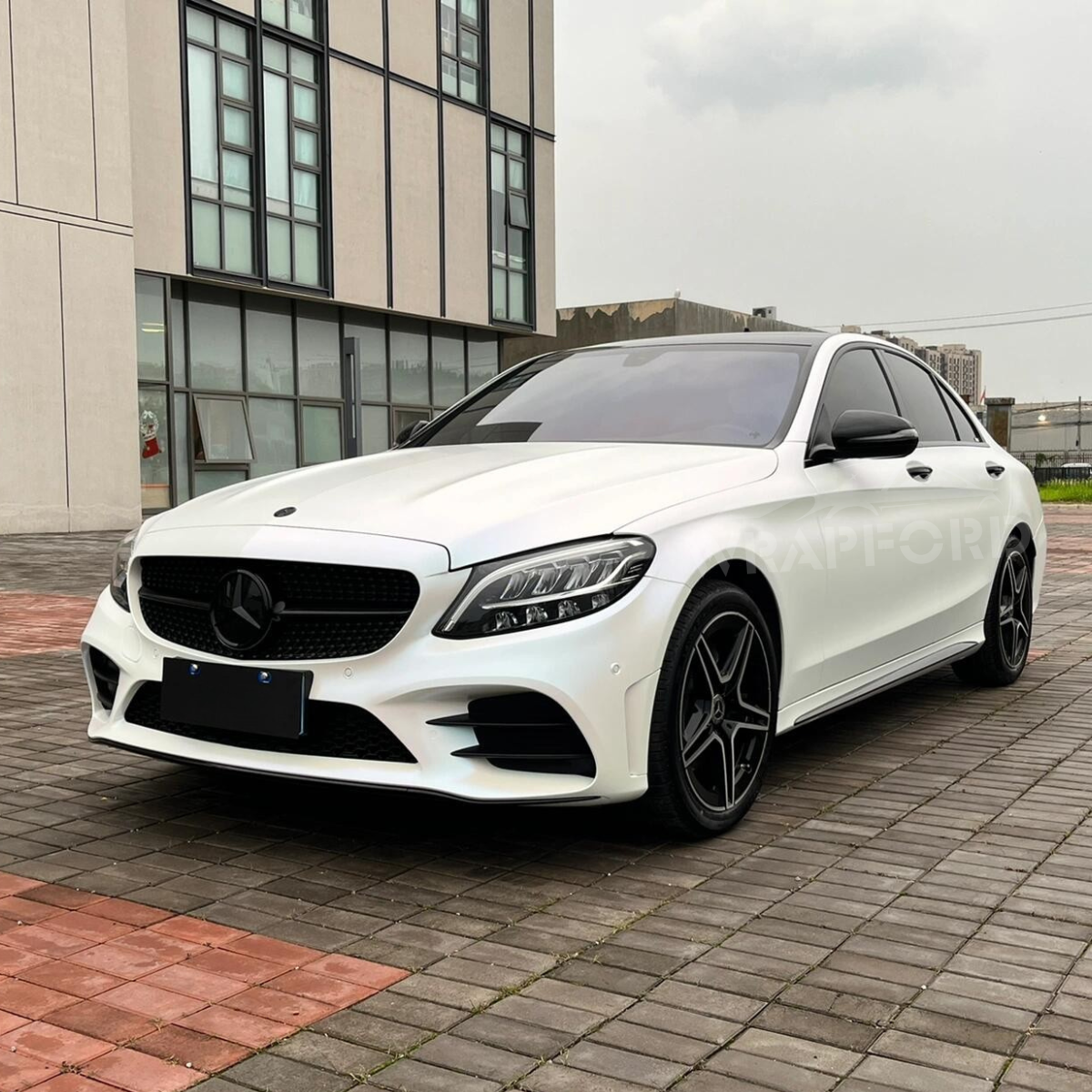 Matte White Blue Chameleon Vinyl Wrap