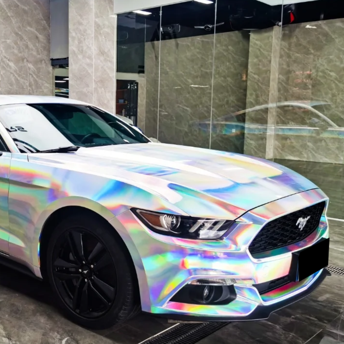 Opal Chrome White Silver Vinyl Car Wrap