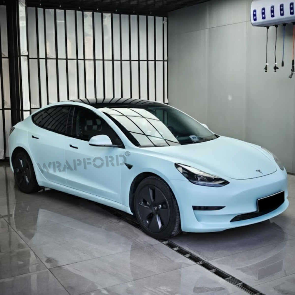 Satin Glacier Blue Self-Healing Film