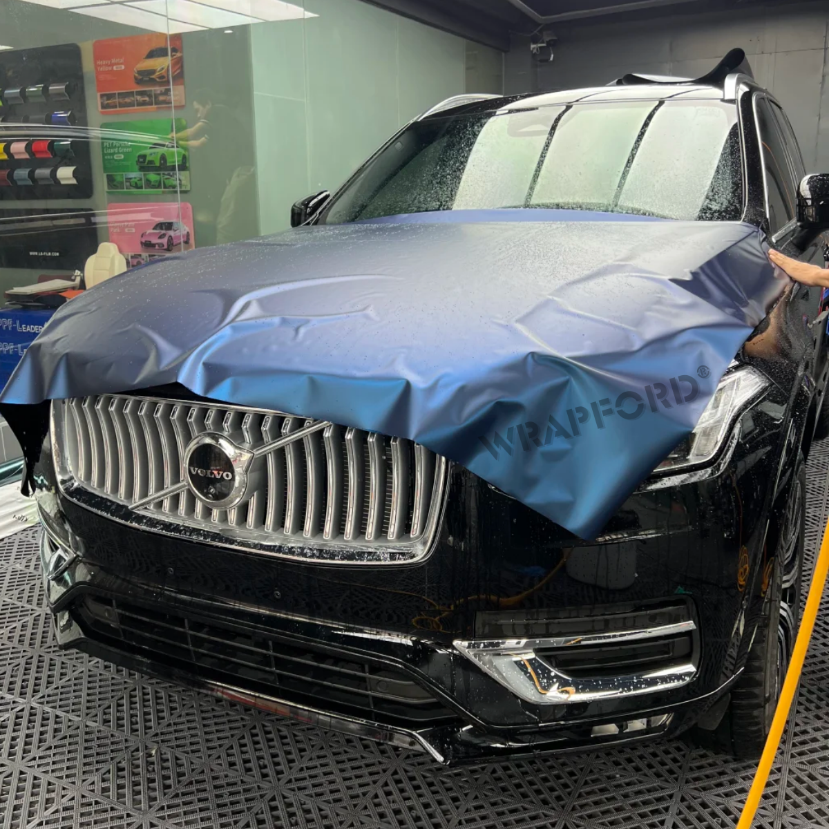 Satin Metallic Deep Blue Self-Healing Film