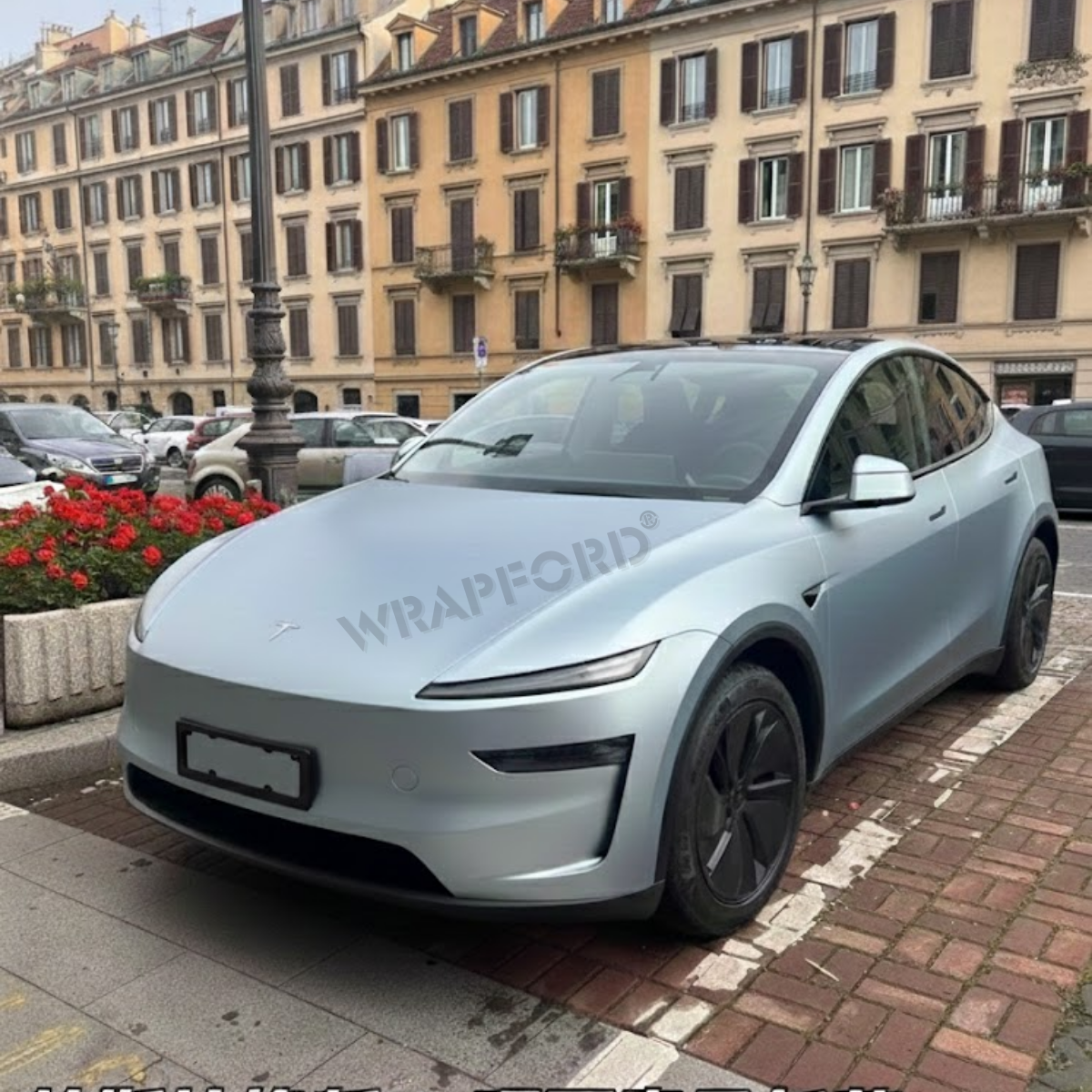 Satin Metallic Somato Blue Self-Healing Film