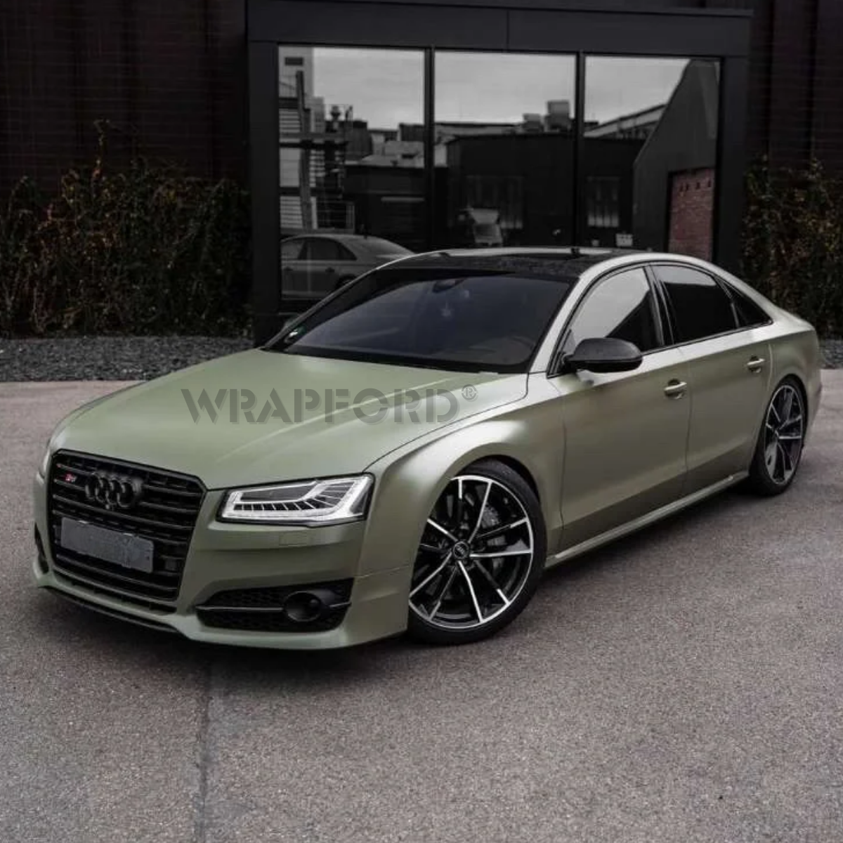 Satin Khaki Green Self-Healing Film