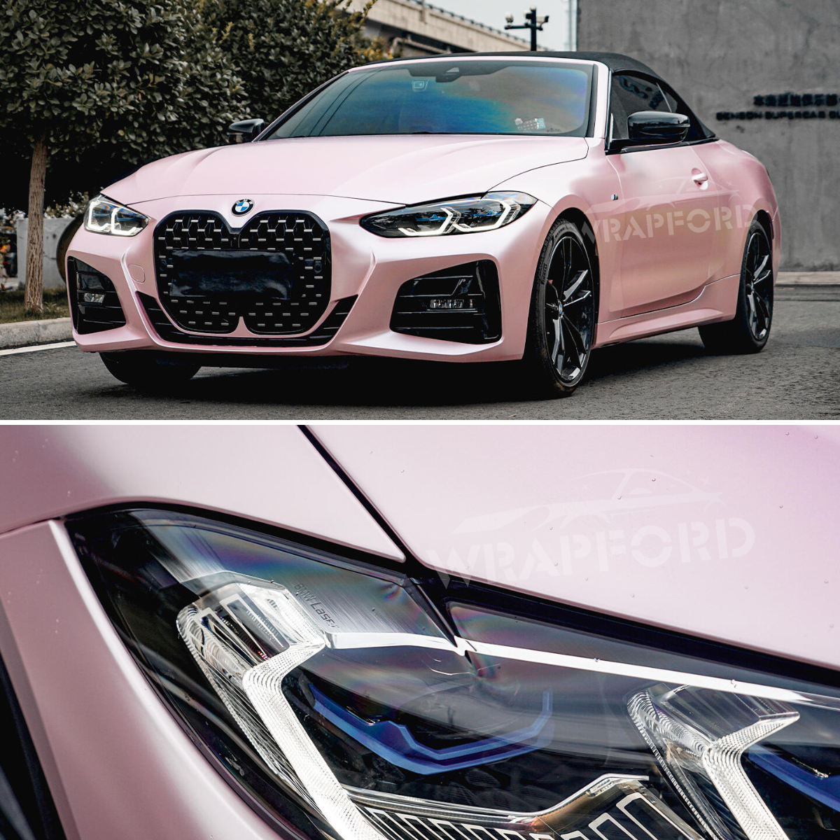 Matte Metallic Chrome Vinyl | Sakura Pink – WRAPFORD Matte Metallic Chrome Vinyl | Sakura Pink – WRAPFORD