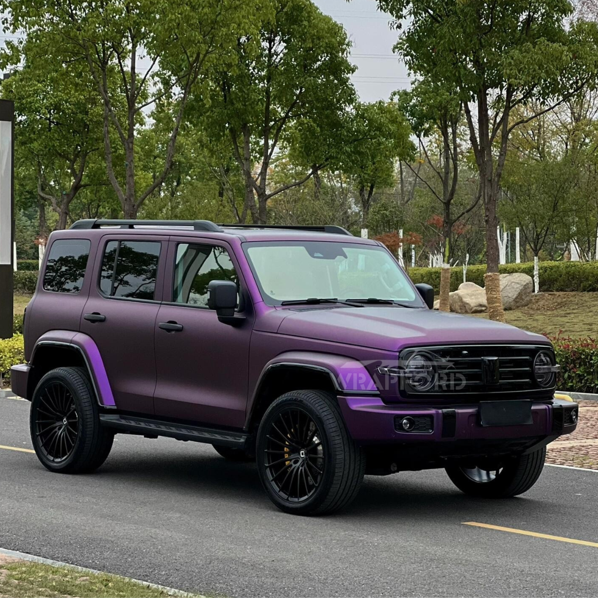 Satin Chrome Purple Vinyl Car Wrap