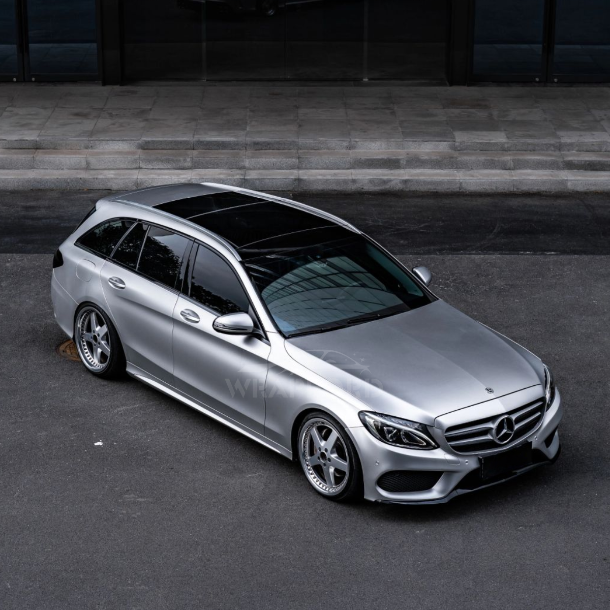 Satin Chrome Satin Silver Vinyl Car Wrap