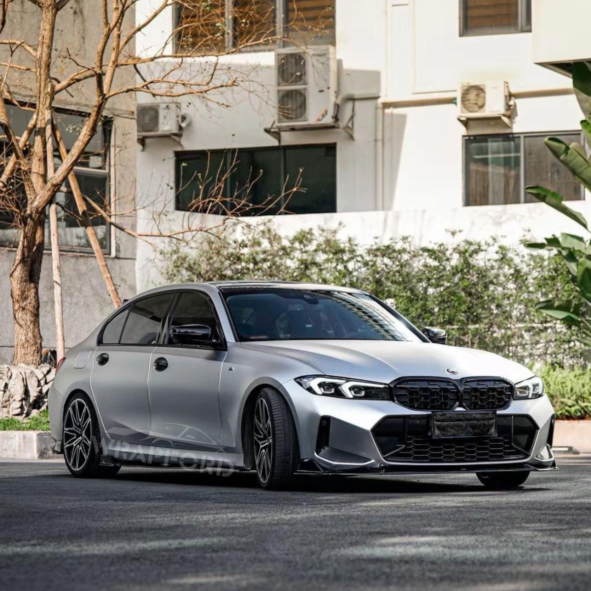 Satin Metallic Platinum Silver Vinyl Wrap