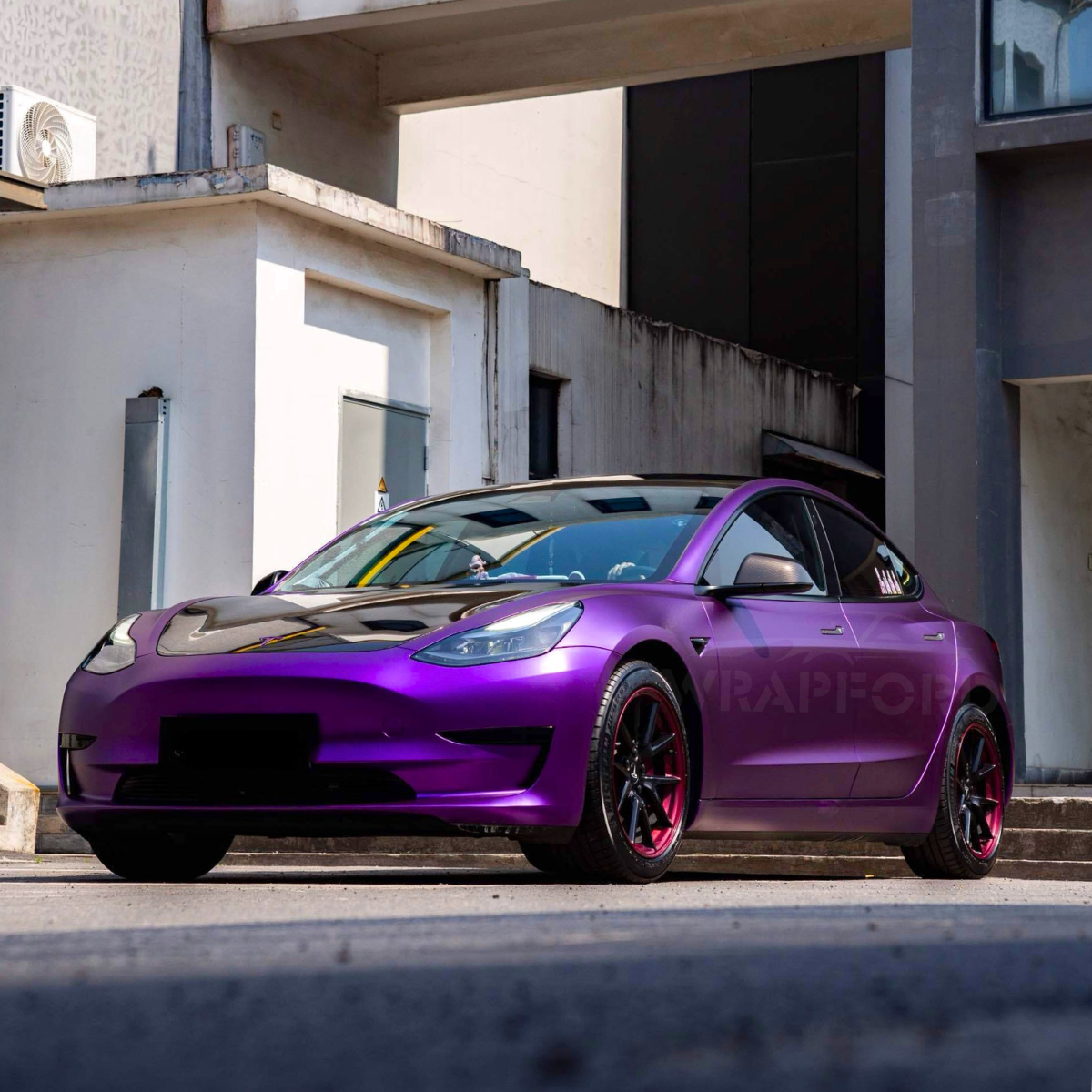 Satin Velvet Purple Vinyl Car Wrap
