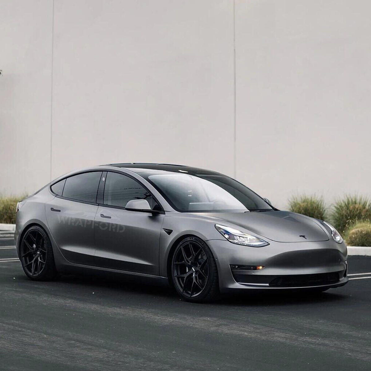 Matte Gunmetal Grey Vinyl Car Wrap