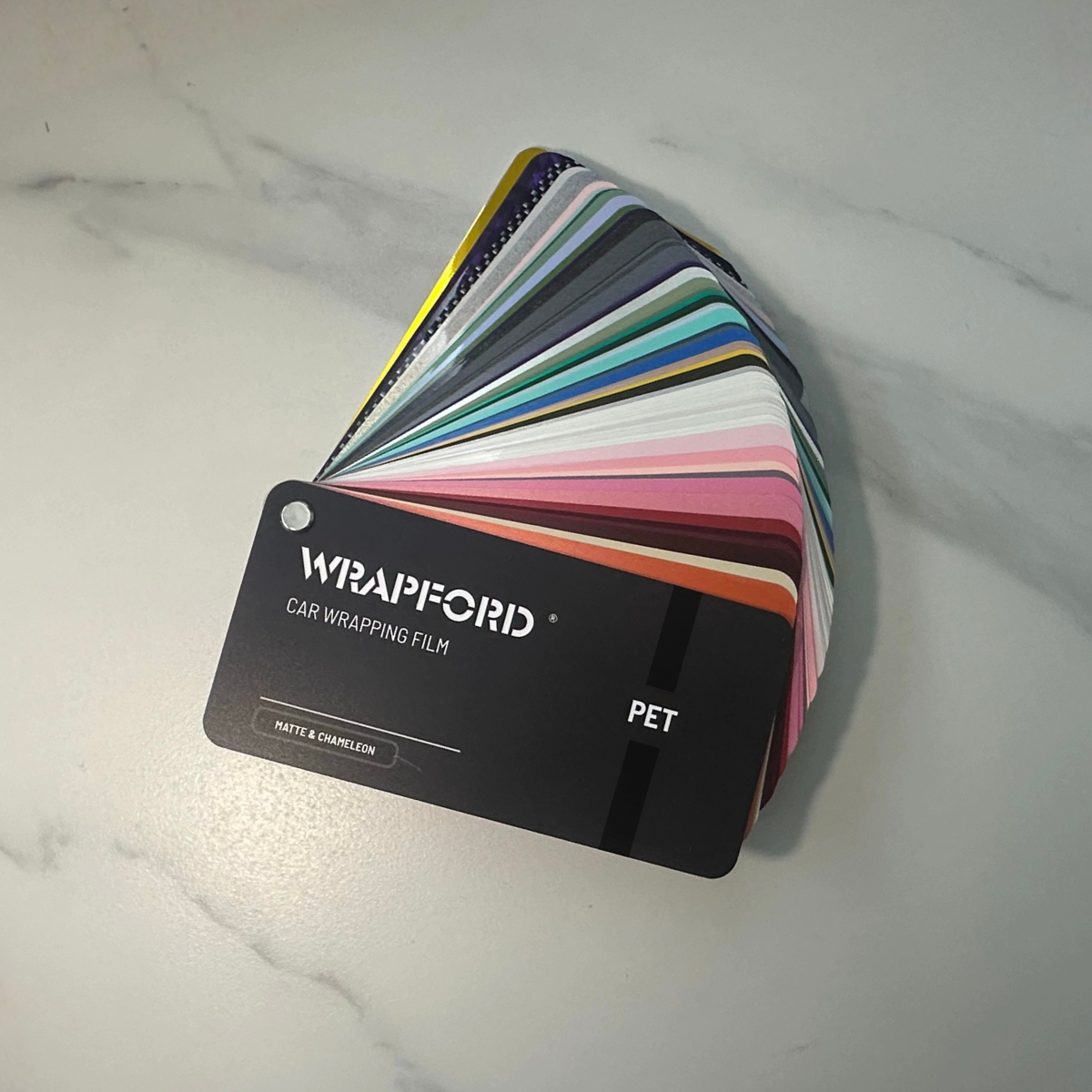 PET-basert fargeprøvesett