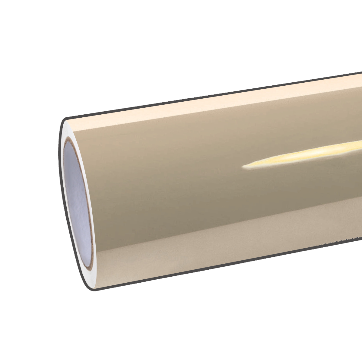 Gloss Metallic Gold Beige Vinyl Wrap