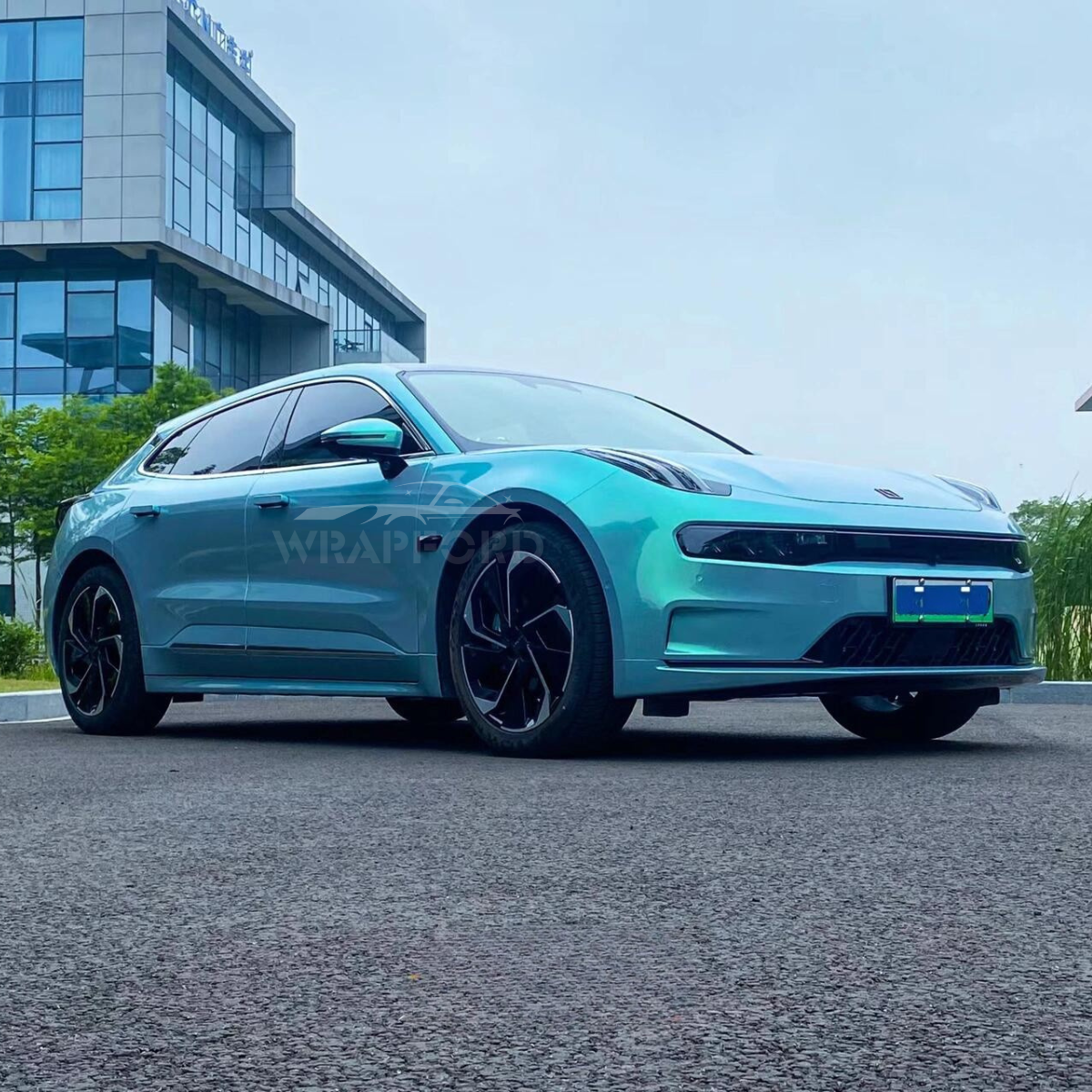 Candy Metallic Iridescent Aqua Vinyl Wrap