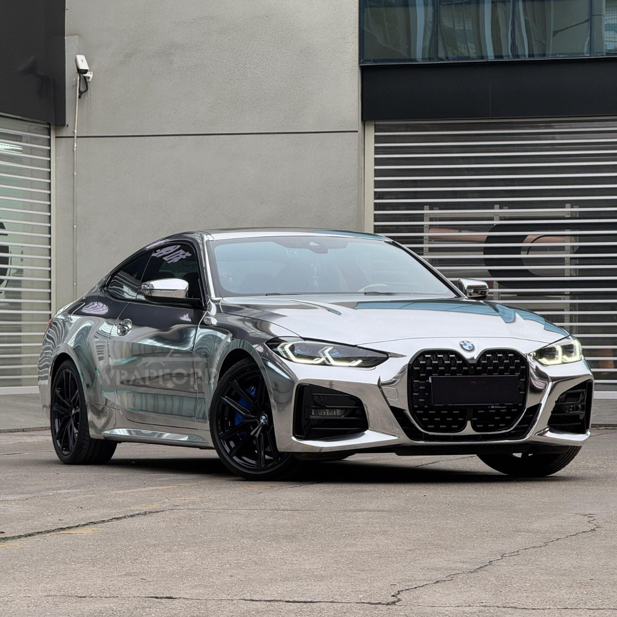 Chrome Mirror Sliver Vinyl Car Wrap