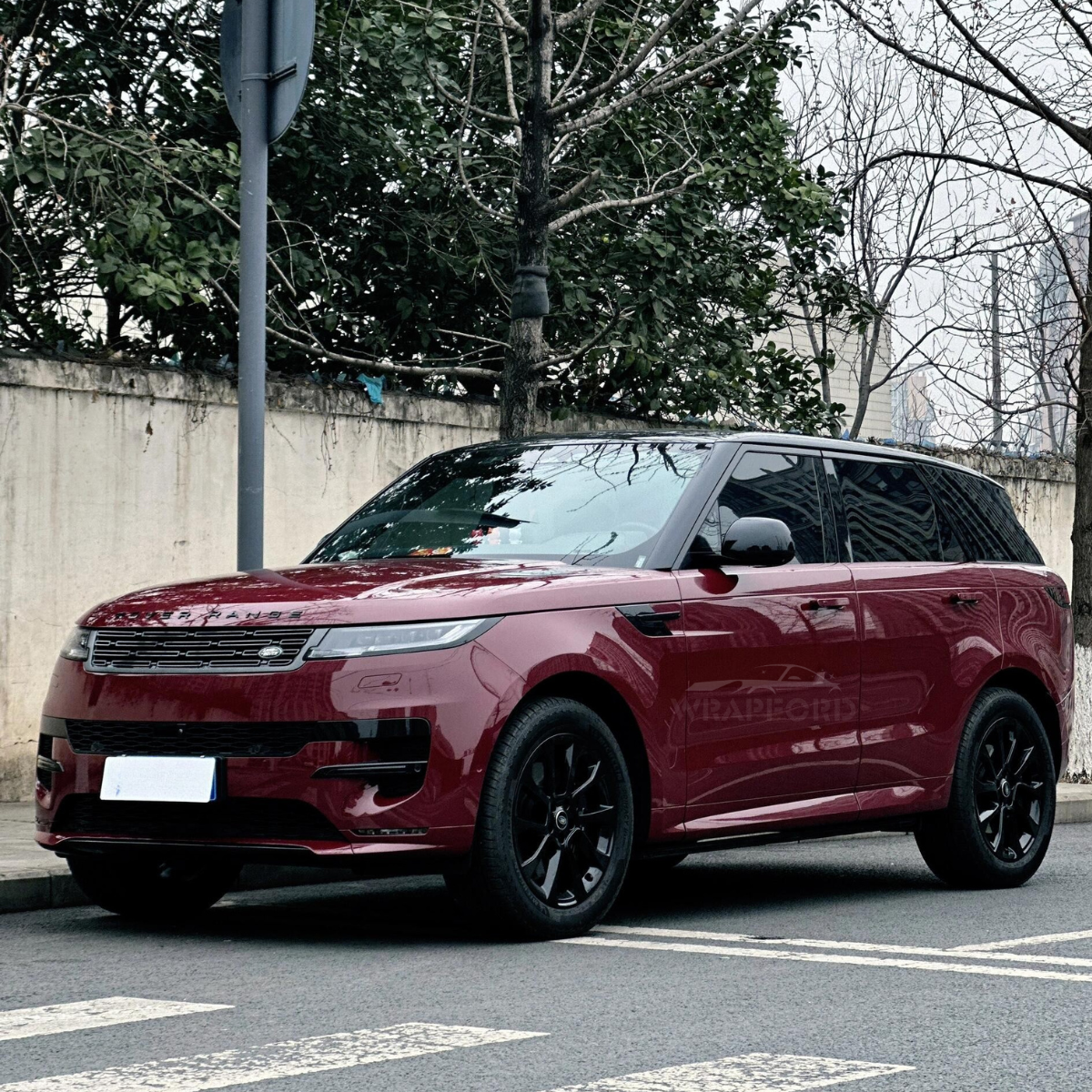 Gloss Metallic Burgundy Red Vinyl Wrap