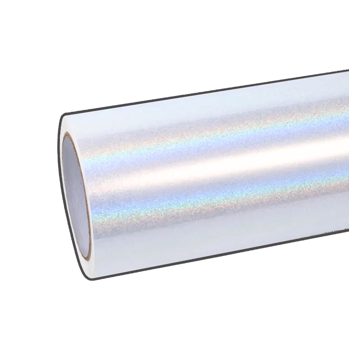 Glitter Metallic Rainbow White Vinyl Wrap