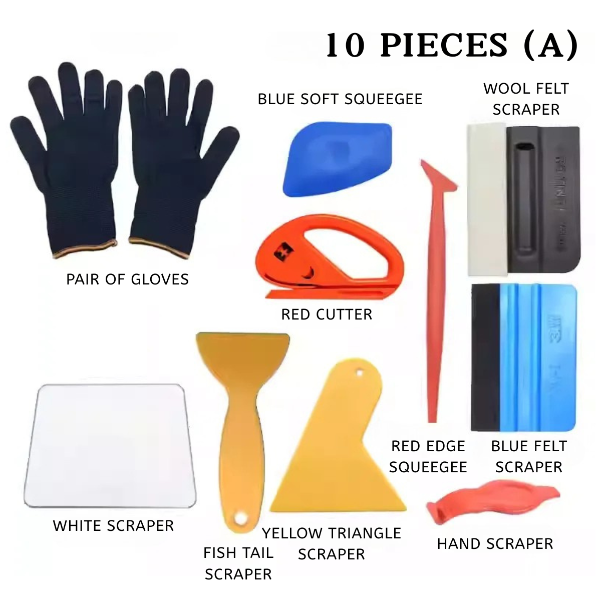 Wrapping Tool Set for Vinyl Tint PPF