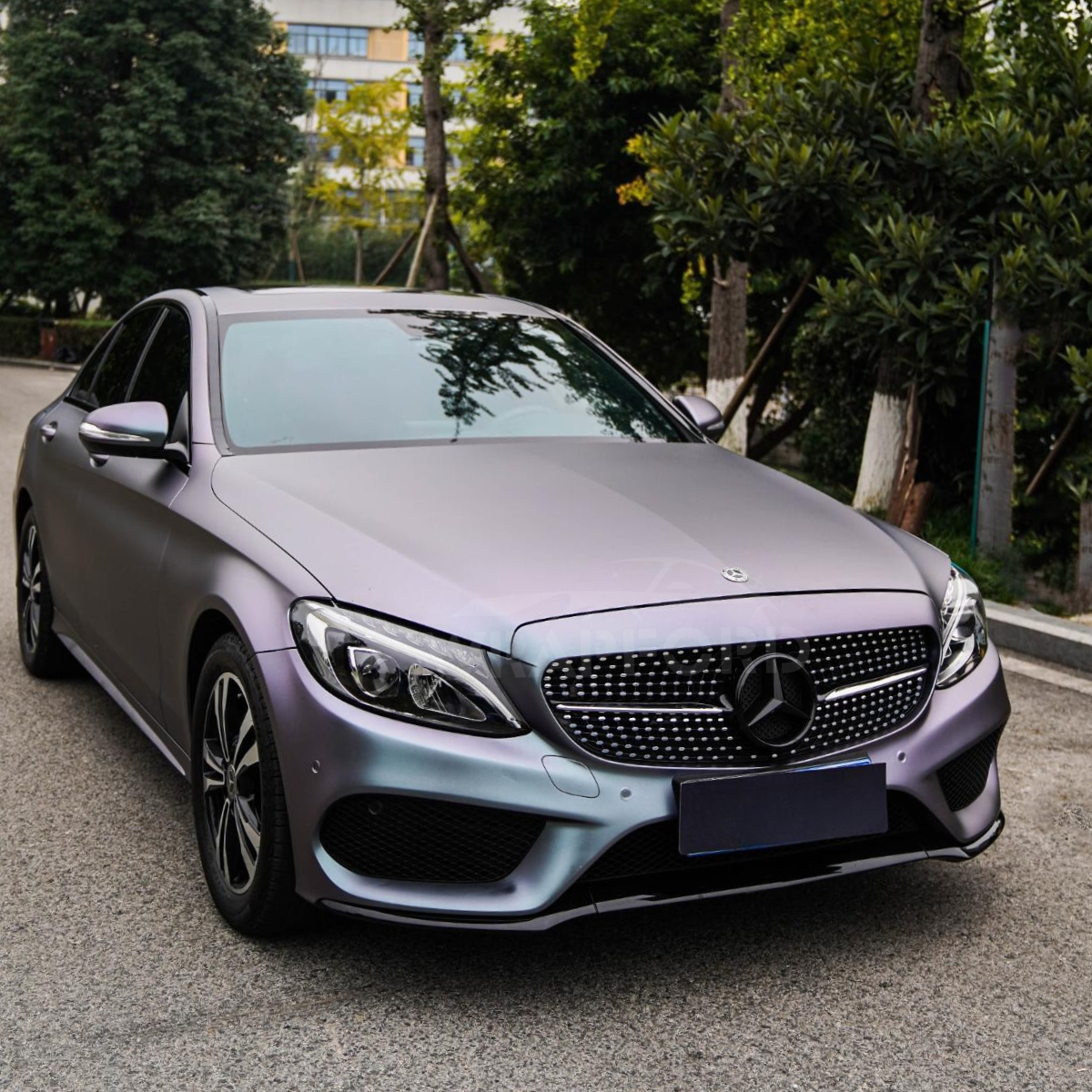 Matte Carpi Grey Purple Vinyl Wrap