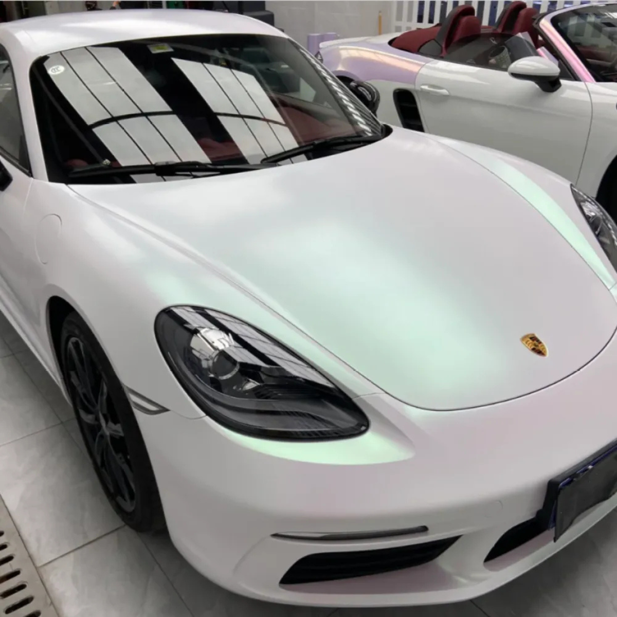 Matte White Chameleon Vinyl Car Wrap