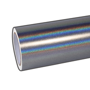 Rainbow Metallic Laser Silver Vinyl Wrap